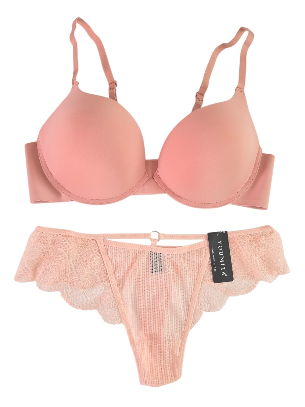 38C/XL Extreme Push Up Bra & Thong Set